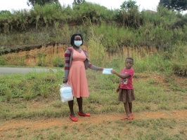 Ainemukama Prossy p.1 with her face masks (2)