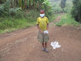Tumwebaze Prossy p.2 with her face masks  (3)