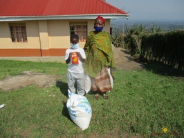 Tumusiime Morodokai's family with their food package (3)