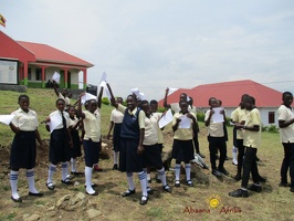 Secondary Students with their their letters (7)