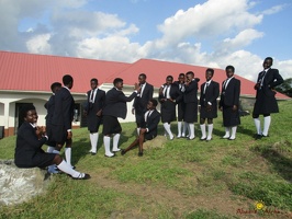 S.5 students in their new uniforms (3)